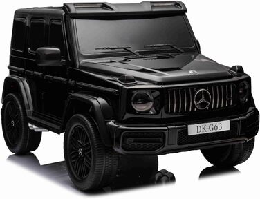 Дитячий електромобіль 4х4 12V 2-місний Mercedes AMG G63 G Class, чорний, MP3 плеєр з USB/AUX входом, акумулятор 12V14Ah, підвіска