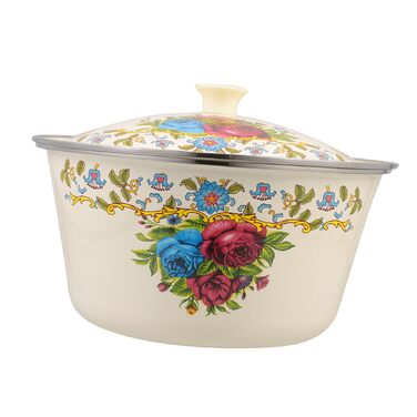 Емальована миска YARNOW, велика скляна миска для змішування, емальовані супові миски, емальовані тарілки, емальована миска, емальовані підноси, біла кругла миска, миска для хліба/фруктів, велика миска, стиль 2