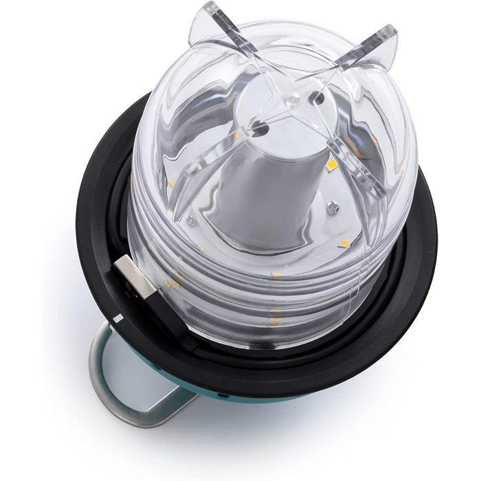 Підвісний світильник Barebones Beacon синьо-зелений акумуляторний світлодіодний підвісний світильник з регульованою яскравістю всепогодний підвісний ліхтар у вінтажному стилі для пригод на свіжому повітрі та цілорічного використання