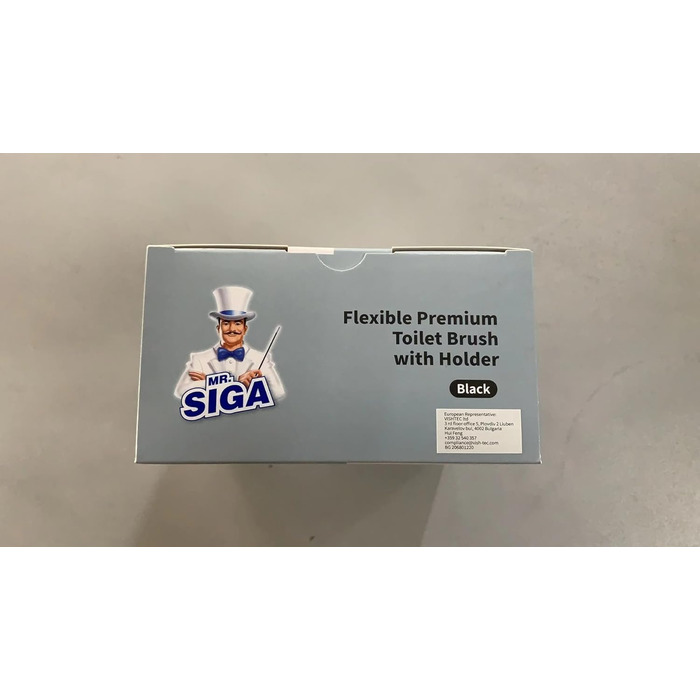 Щітка для туалету з тримачем, щітки для туалету з настінним тримачем для ванних кімнат, чорна