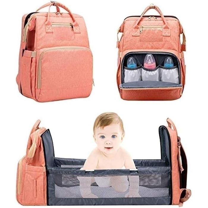 Портативна пеленальна сумка, водонепроникна багатофункціональна пеленальна сумка для переодягання немовлят, дитяче ліжечко з ізоль