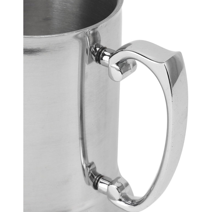 Пивний кухоль з нержавіючої сталі, нековзний, стійкий до високих температур, сучасний дизайн, пивний кухоль, кавовий кухоль, 500 мл, для барів, сімейних зустрічей, нержавіюча сталь 304