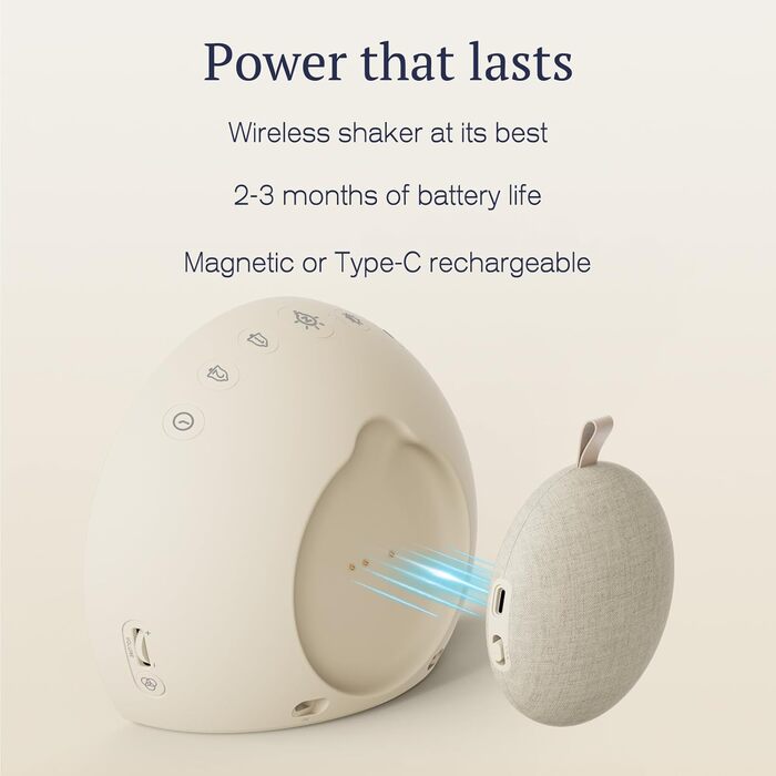 Надгучний будильник з бездротовою вібрацією, світлом та вібрацією для тих, хто глибоко спить, та підлітків, 9-кольоровий нічник, подвійний будильник, 8 звуків будильника, регулювання яскравості від 0 до 100, цифровий будильник для дітей