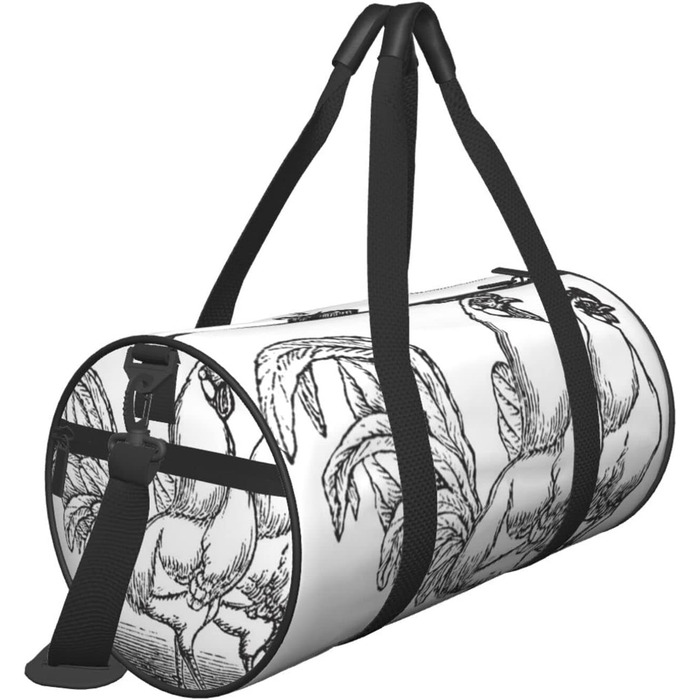 Дорожня сумка-мішок, малюнок курка-ескіз, спортивна сумка для чоловіків та жінок, сумка для подорожей