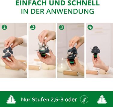 Підходить для ножа Thermomix TM6, TM5, Teig Pro Захист від бруду, захищає ніж Thermomix, зменшує проникнення залишків тіста та бруду. Блискавичне чищення ножа Thermomix антрацитово-сірого кольору