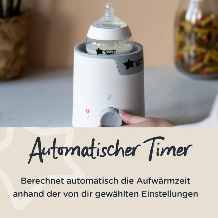 Електричний підігрівач пляшечок і сумок Tommee Tippee Easiwarm, тепле дитяче харчування за лічені хвилини, автоматичний таймер, ке