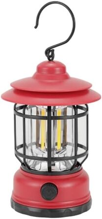 Світлодіодний кемпінговий ліхтар з акумуляторною батареєю, портативний вінтажний кінський ліхтар для походів та кемпінгу, з плавним регулюванням яскравості, 120 120 200 мм, 275 г