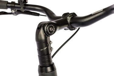 Чоловічий міський велосипед Airtracks 28 дюймів XXL, посилений, до 150 кг, міський велосипед CI.2880, втулка Shimano Nexus з 7 швидкостями та динамо - матово-чорний - розміри рами 56 см та 60 см - модельний рік 2026, 60 см (підходить для велосипедистів зр