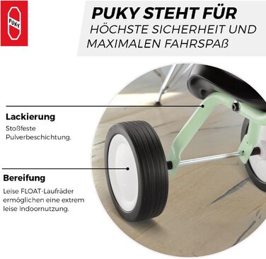 Безпечний розсувний транспортний засіб Для малюків від 1,5 років З поворотною віссю Безпечні ручки на кермі Всередині та зовні Кол