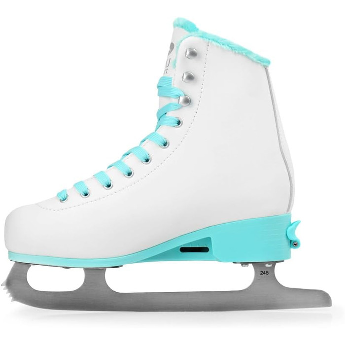 Регульовані ковзани SMJ Snowbella для жінок та дівчат, класичні ковзани, білі/м&39ятні Розміри 31-34, 35-38, 39-42 L (39-42)