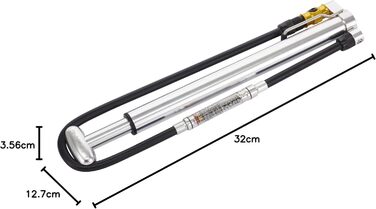 Міні-насос Lezyne з ЧПУ Micro Floor Drive Pumpe silber 24 Single