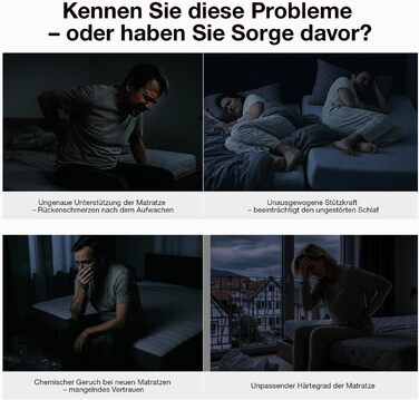 Матрац Novilla 140x200 см з холодної піни, рівень жорсткості H3/H4, 7-зонний комфортний матрац з піни, дихаючий комфортний згортаючий матрац зі знімним тканинним чохлом, сертифікований Oeko-TEX, висота 18 см, 18 см, 140 x 200 см