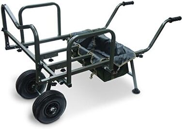 Рибальський візок Металевий візок для транспортування коропа Візок для риболовлі Підставка для вудок на 3 вудки, 8ds XXL