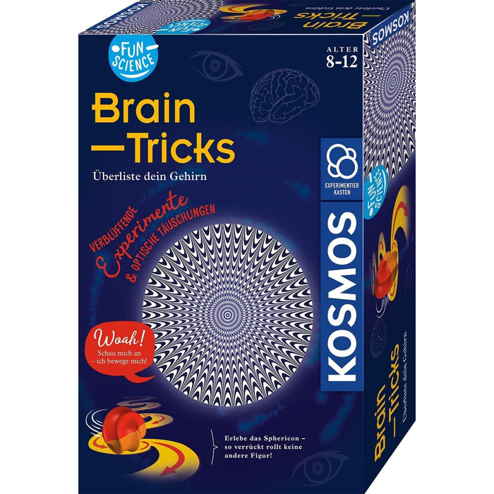 Набір для експериментів Fun Science Brain Tricks KOSMOS, оптичні ілюзії