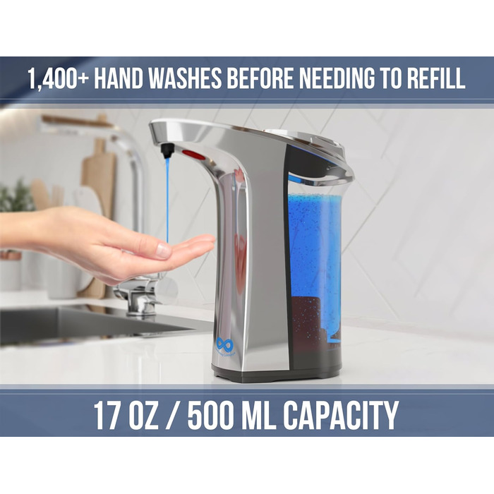 Сенсорний дозатор мила Everlasting Comfort Sensor - автоматичний дозатор мила об'ємом 500 мл - безконтактний з регульованою кількі