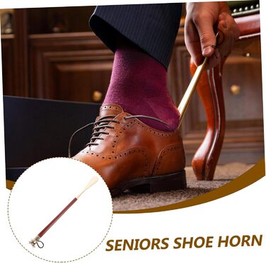 Носить взуття Взуття Взуттєві шафи Shoehorn Long ShoeHoe Lifter з довгою ручкою Shoe Helper Stick Boots Shoehorn Women Shoehorn Wood Як показано 46.00X3.50X3.50CM