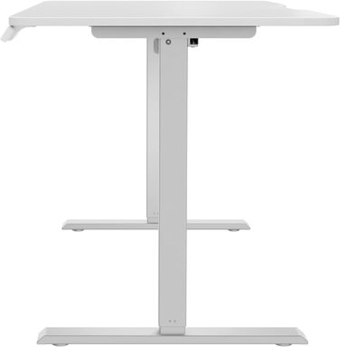 Ігровий стіл початкового рівня Електрично регульований по висоті ігровий стіл та стіл для ПК Ергономічний ігровий стіл для геймерів Білий, 120 x 70 см - Ігровий стіл Білий 120 x 70 см