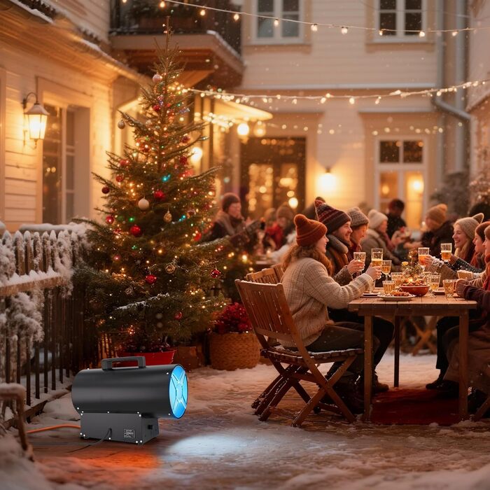 Газовий обігрівач Aufun 30 кВт 220 В, газовий обігрівач, газовий радіаційний обігрівач, пропановий обігрівач, потік повітря 650 м/год, генератор гарячого повітря, включаючи газовий шланг та регулятор тиску