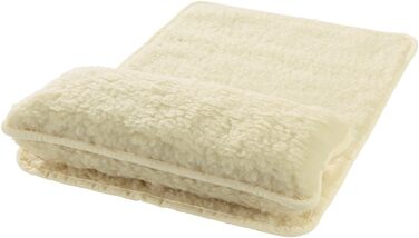 Міні-подушка Erwin Mller Pure Wool зі шлейфом - для підвищеного комфорту сидіння, м&39який наповнювач, приємно зігріває, регулює температуру. Чиста вовна, колір слонової кістки, (1 упаковка)