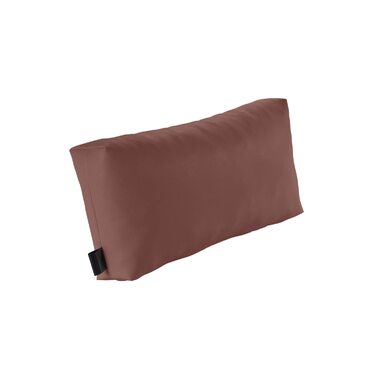 Масажна подушка для голови з пластівцями піни, 45x20x9 см, терапевтична подушка, позиціонуюча подушка для фізіотерапії з чохлом зі штучної шкіри можна прати, зручна 26 Mocca