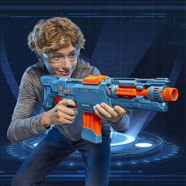 Бластер Nerf Elite 2.0 Echo CS-10 - 24 офіційні дротики Nerf, кліпса на 10 дротиків, знімне ложе та подовжувач ствола, 4 тактичні рейки, різнокольоровий, 6.67 x 68.58 x 31.75 см