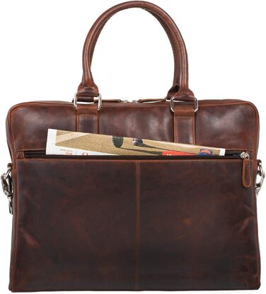 Сумка через плече шкіряна вінтажна велика сумка через плече елегантна сумочка для офісу ділової роботи ноутбук 13.3 дюйма портфель