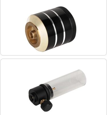 Газова лампа TsoLay для кемпінгу у формі свічки з порожньою банкою, атмосферна, газова лампа, ліхтар для коней, зовнішня, газовий пальник, лампа для намету, міцна, проста у використанні