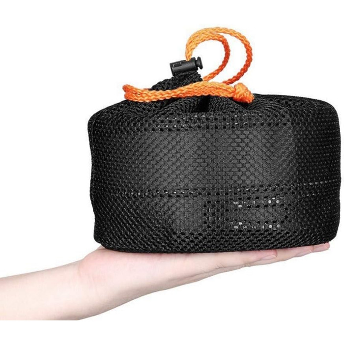 Набір похідного посуду JZK для кемпінгу на 2-3 особи складаний каструльний набір, каструля з ручкою, сковорода, чайник, алюмінієвий, для пікніків, кемпінгу та походів