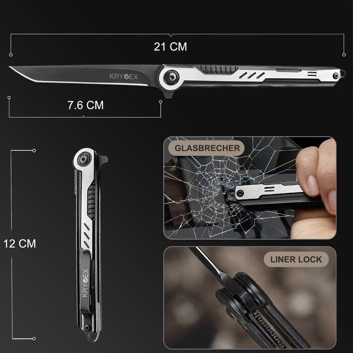 Кишеньковий ніж, тонкий одноручний ніж гострий туристичний складаний ніж з лезом з нержавіючої сталі, ніж джентльмена для кемпінгу