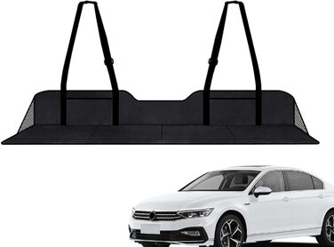 Матрац-подовжувач заднього сидіння автомобіля Матрац для кемпінгу Складаний матрац для заднього сидіння Подовжувач заднього сидіння Подовжувальна панель матраца заднього сидіння з сумкою для зберігання для вантажівок, риболовлі, кемпінгу, чорного кольору
