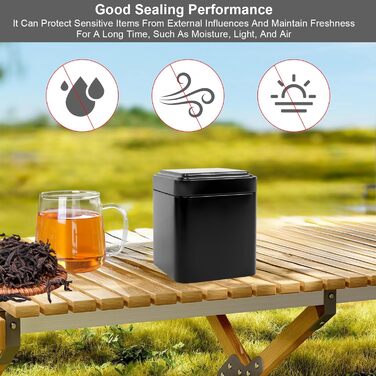 Класична квадратна чайна банка, набір із 9 чайних банок для розсипного чаю, 7 x 7 x 8,5 см, металеві чайні контейнери, набір чайних банок