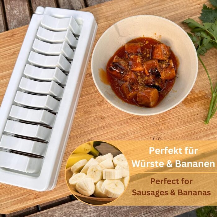 Слайсер Currywurst для дому швидкі та навіть скибочки ковбаси Міцні з'єднання гострі леза Нарізка ковбаси