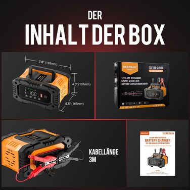 Автомобільний зарядний пристрій NEXPEAK NC202 10A, 12В 24В LiFePO4 зарядний пристрій, зарядний пристрій для акумуляторів, автомобі