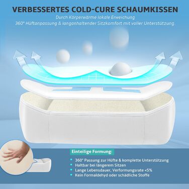 Геймерське крісло, ігрове крісло вантажопідйомністю 200 кг, ергономічне офісне крісло з функцією гойдання, геймерське крісло з підголівником та поперековою опорою, 4D підлокітники, офісне крісло з високою спинкою, ігрове крісло, біло-синє