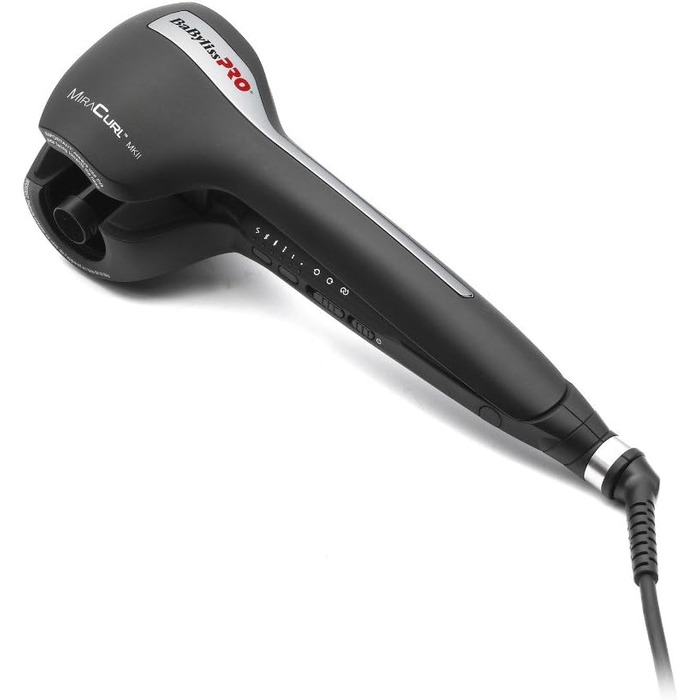 Автоматична плойка для 3 різних стилів локонів (тугі, чіткі та м'які локони) одним натисканням кнопки Чорна MiraCurl MKII - 3 діам