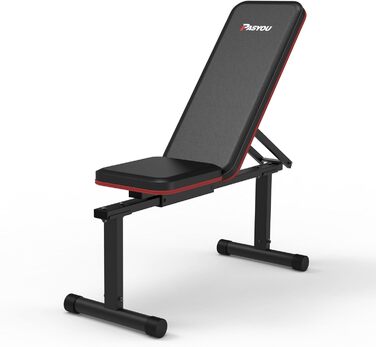 Силова лава PASYOU, плоска лава, регульована, вертикальна під кутом 90, вправи на похилій та плоскій лаві, регулювання у 5 напрямках, силова лава для дому або спортзалу, вантажопідйомність 300 кг
