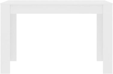 Обідній стіл, мінімалістичний стиль, обідній стіл, кухонний стіл, обідній стіл, їдальня, кухня, білий, 120x60x76 см, дерев&39яний композит