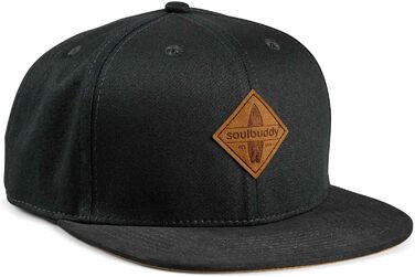 Кепка Soulbuddy Snapback для чоловіків - Бейсболка унісекс для вуличного одягу для чоловіків та жінок - Стильна кепка для повсякденного життя та відпустки - Обов&39язкова бейсболка для чоловіків - Один розмір, Чорна