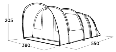 Намет шестимісний Easy Camp Skarvan 6 (120498)