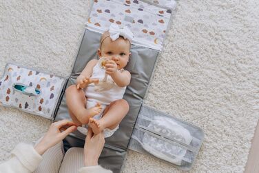 Пеленальний матрацик для подорожей компактний пеленальний матрацик XL - комбінований знімний пеленальний мішок з 6 відділеннями, д