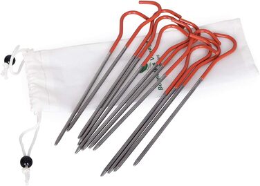 Титановий сплав Кілочки Цвяхи для намету Кемпінг Намет Ставки Відкритий портативний ліктьовий трав'яний намет Цвяхи Туристичний на