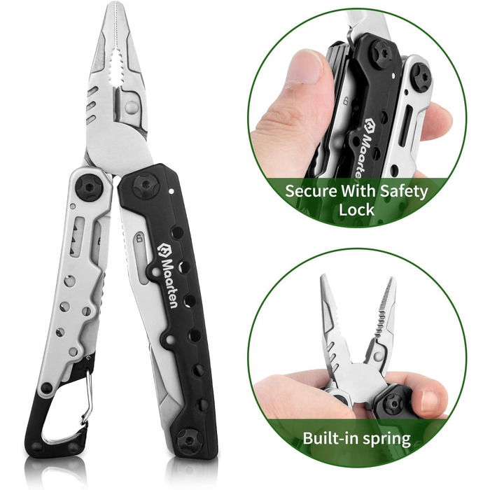 Складні багатофункціональні плоскогубці з нержавіючої сталі 11 в 1 - багатофункціональний інструмент з чохлом, відкривачкою для пл