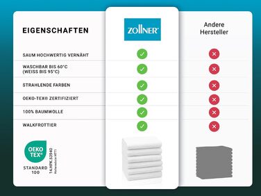 Набір з 6 рушників розміром 50x100 см - поглинаючі та м'які банні рушники білого кольору - з практичною вішалкою - можна прати до