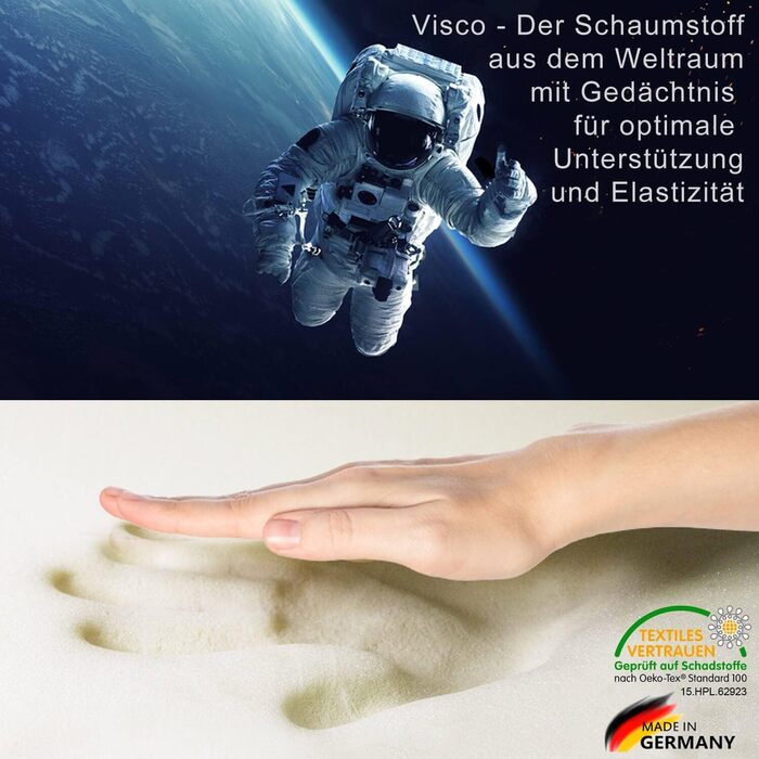 Наповнювач Traumreiter Visco для подушок, наповнювач Visco 500 г, що прається Подушка з піни з ефектом пам&39яті Преміальний наповнювач-мішок Наповнювач з пінопласту Ізоляційний наповнювач, 500 грамів