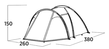 Намет чотиримісний Easy Camp Lomsdal 4 (120480)