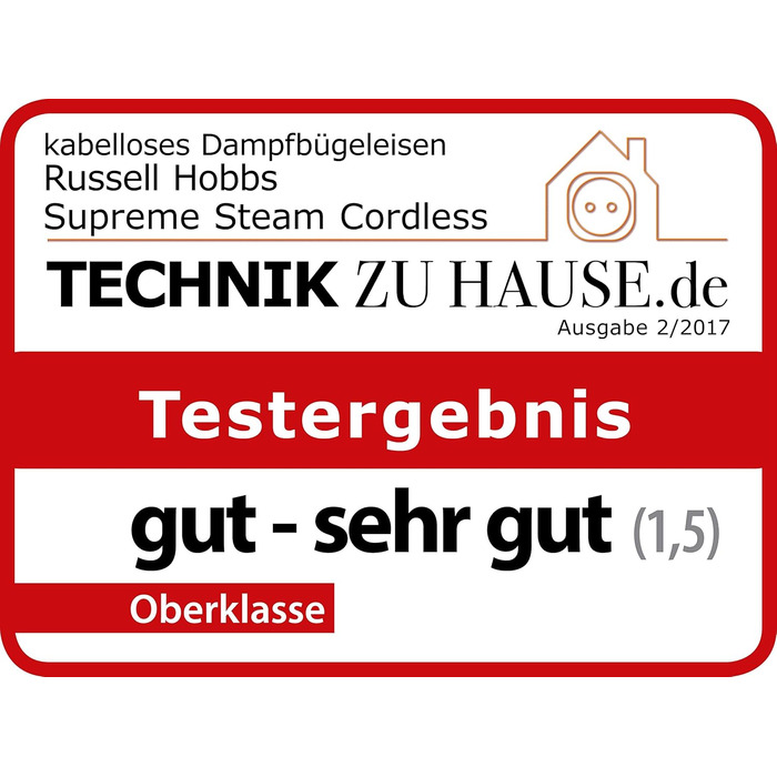 Парова праска Russell Hobbs бездротова з базовою станцією Supreme Steam Cordless (2400 Вт, додатковий паровий удар 135 г / хв, 300