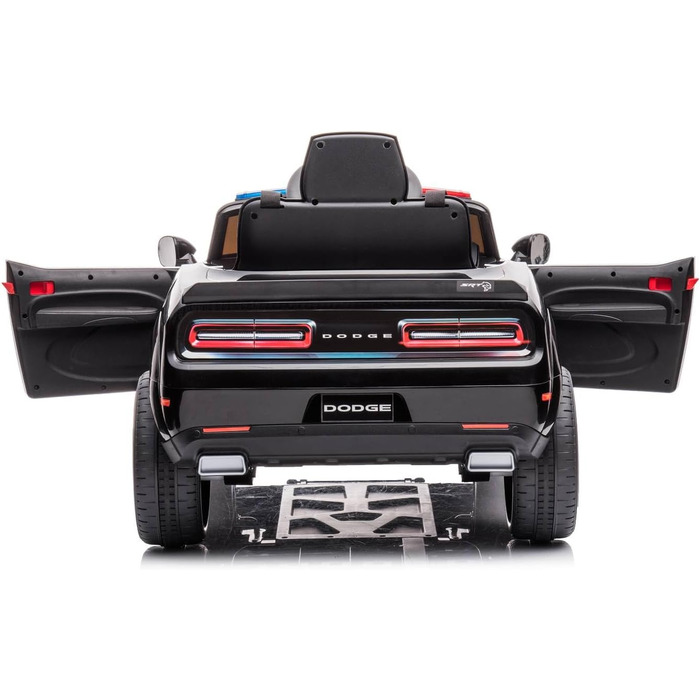 Дитячий транспортний засіб - електромобіль Dodge Challenger з поліцейською ліцензією - акумулятор 12В, 2 двигуни - пульт дистанцій