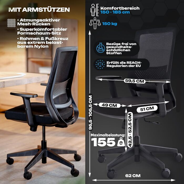 Ергономічне офісне крісло M2