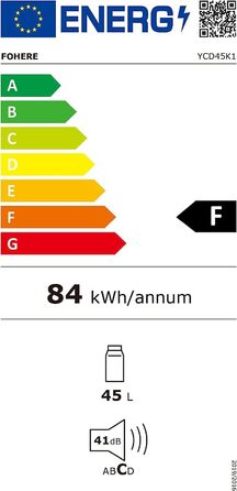 Компресор FOHERE 45L cool box, електричний холодильник, 12В/24В/220-240В з режимом ECO, портативний електричний холодильник, що охолоджує до - 20C, для легкового автомобіля, вантажівки, будинку на колесах