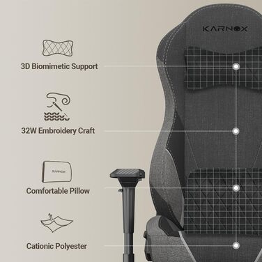 Ергономічне ігрове крісло з тканини для дорослих, офісне крісло з високою спинкою, ігрове крісло для високих та сильних людей з підголівником та поперековою опорою, гоночний стиль, кут нахилу 155 з фіксацією кута